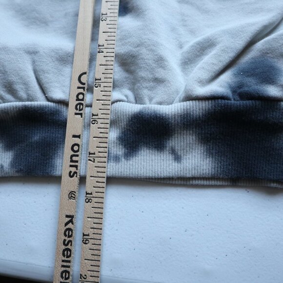 NEW  AFRM Tie Dye Crop Hoodie / blush - noir size 1X - Picture 9 of 11